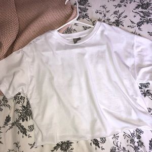 ASOS white cropped T-shirt